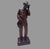 Wood Antique C1920 Carved Mahogany Will Rogers Ziegfeld Follies Cowboy Figure 14” For Sale - Image 7 of 12