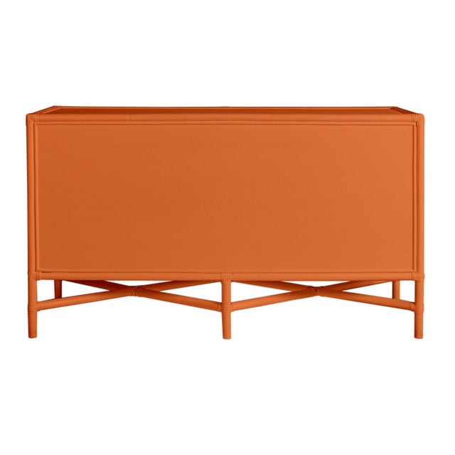 Verona Four-Drawer Dresser in Citrus Orange For Sale - Image 4 of 6