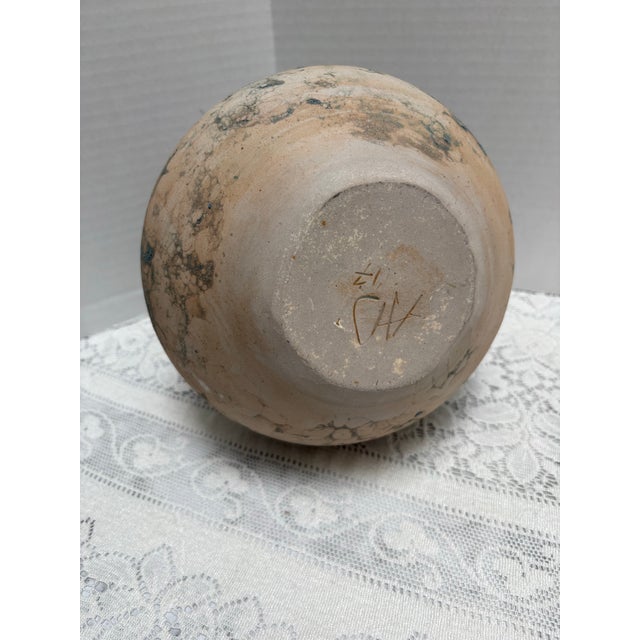 Vintage Artisan Pottery Handmade Vase or Vessel For Sale - Image 4 of 8