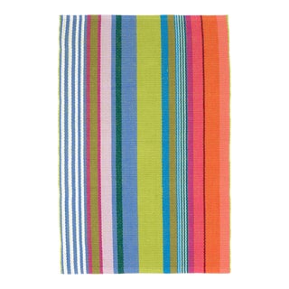 Dash & Albert by Annie Selke Mellie Stripe Woven Cotton Rug, 4' x 6' For Sale