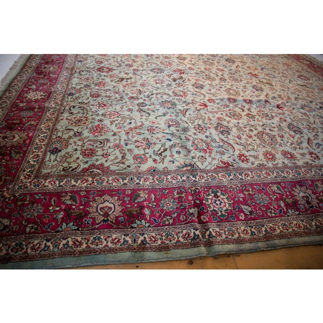 Textile Vintage Tabriz Square Rug - 11'9" X 11'10" For Sale - Image 7 of 12