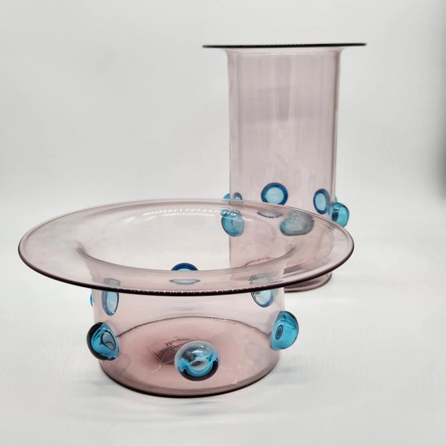 Glass 1960s Luciano Gaspari for Salviati Murano Glass Vase For Sale - Image 7 of 7