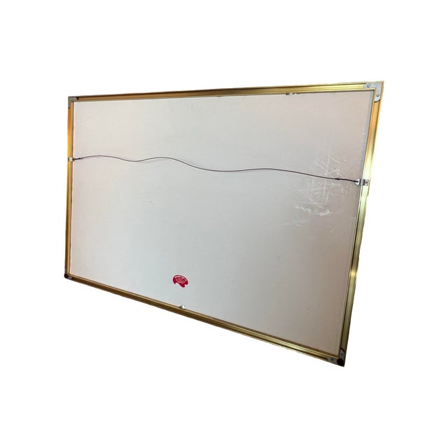Vintage 1986 Vancouver Canada Expo Framed Poster Postmodern Art Brass 1980s For Sale In Palm Springs - Image 6 of 6