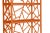 Tiffany Etagere in Citrus Orange For Sale - Image 4 of 9