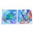 1980’s 2 Original 24x24 Abstract Paintings-A Pair For Sale