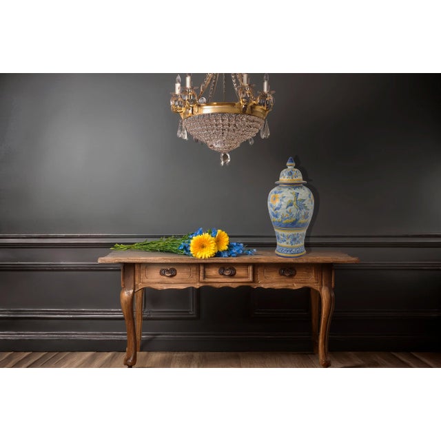 Early 20th Century Midcentury Portuguese Faience Urn For Sale - Image 5 of 5