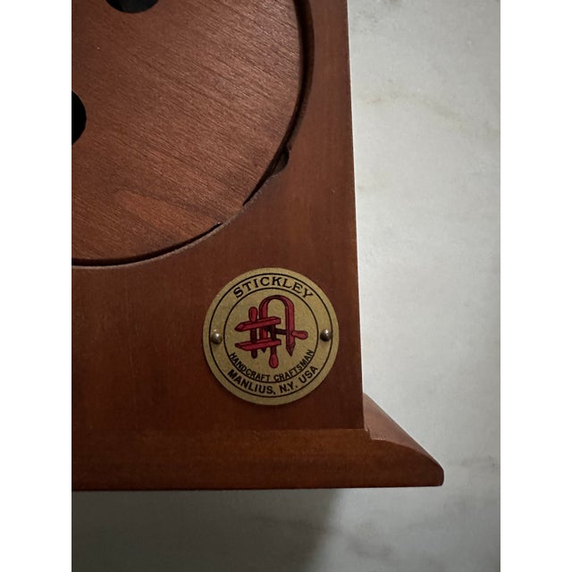 1990s Stickley Prairie Mantel Clock For Sale - Image 5 of 6