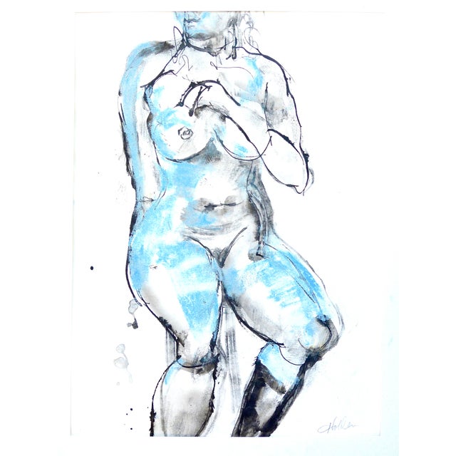 2020s "Woman" Contemporary Nude Figure Drawing by Martha Holden For Sale - Image 5 of 6
