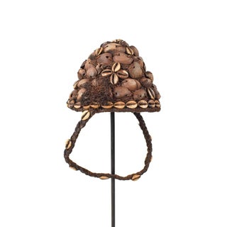 Early 20th Century Lega Bwami Society Shell Hat For Sale