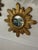 Mid 20th Century Large 18" Bright Gold Italian Giltwood Sunburst Wall Mirror For Sale - Image 13 of 15