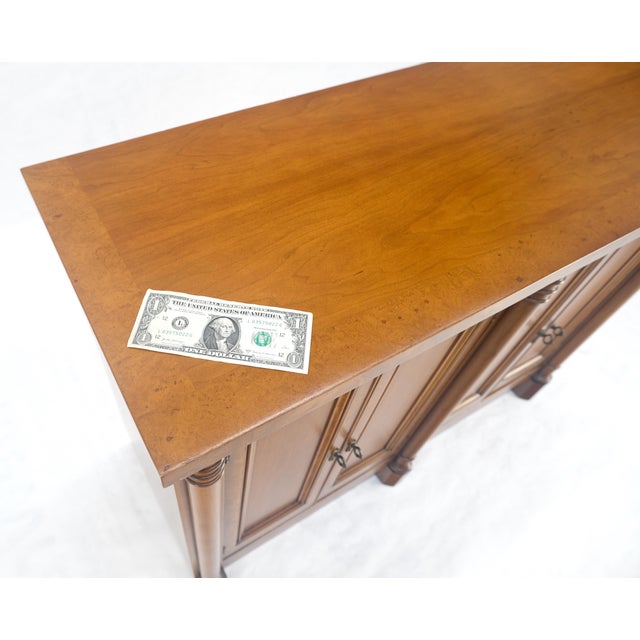 Tangerine Two Drawers Two Draws Empire Revival Server Credenza Sideboard Cabinet MINT For Sale - Image 8 of 18