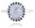 Natural 3.07 Ct Star Sapphire Halo Ring With Blue Sapphire in 14k Gold Size 7 For Sale
