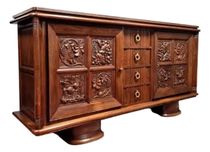 Sideboard in Oak by Charles Dudouyt