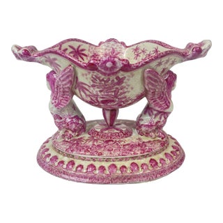 20th Century Hand Painted Chinoiserie Style Bowl For Sale