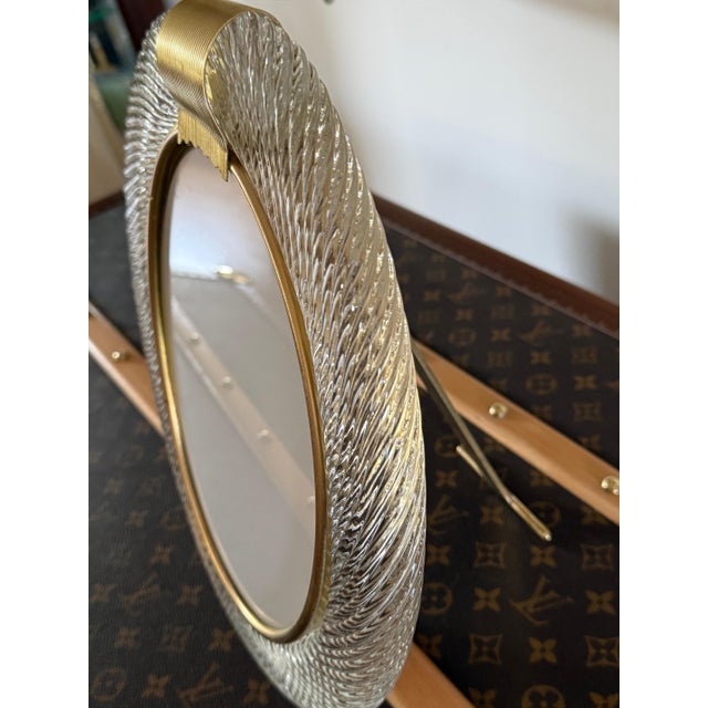 Oval Murano Glass Photo Frame, 2000s For Sale - Image 6 of 15