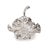 Kenneth Ludwig Chicago Calathea Leaf Polished Silver Sculpture- Small For Sale - Image 4 of 9