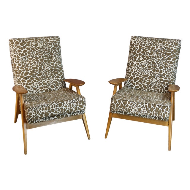 Lounge Chairs by Pierre Guariche for Steiner, 1950s, Set of 2 For Sale
