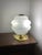 Vintage Table Lamp in Speckled Glass and Brass from Verrerie De Clichy, 1970s For Sale - Image 8 of 13