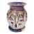 Signed Studio Pottery Pierced Luminary Candle Holder With Matching Dish For Sale