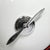 Art Deco Machine Age Milk Glass & Chrome Airplane Flush Mount For Sale - Image 9 of 12