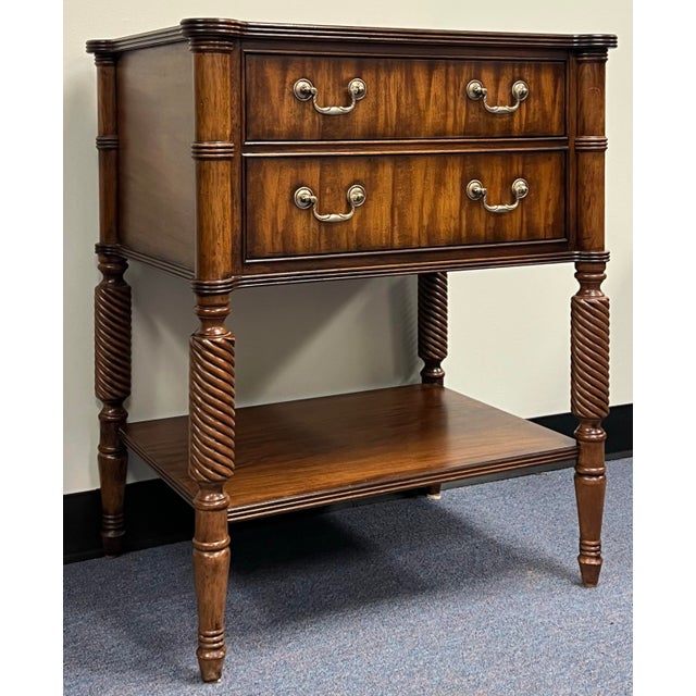 Traditional Ethan Allen Mahogany Melville Nightstand For Sale - Image 3 of 11