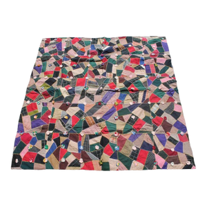 Antique Quilt, 19th Century Wool Crazy Quilt From Pennsylvania