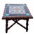 1930 Spanish Style Sculpted Dark Stained Mahogany Side Table W/ Taylor Tile-Top For Sale - Image 4 of 7