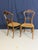 Antique Late 19th Century Victorian Walnut Bedroom Chairs, Set of 2 For Sale - Image 3 of 10