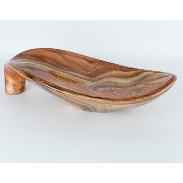 Mid-Century Modern Saint-Jean-du-Desert, Marseille Ceramic Centerpiece, Faux-Wood Decor, circa 1950 For Sale - Image 3 of 15