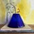 Here we have large gorgeous cobalt (electric) blue conical shaped vase appears to be from the mid 20th century, possibly...