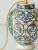Italian Renaissance Revival Ceramic Table Lamp with New Pleated Silk Lampshade, 1880s For Sale - Image 6 of 13