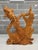 A very fine, beautifully preserved late 20th-century Balinese modernist wood carving depicting an elongated, elegant...