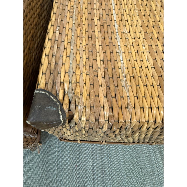 Antique Woven Storage Boxes, Pair For Sale In San Francisco - Image 6 of 13