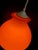 Vintage Orange Opaline Pendant Light, 1970s For Sale - Image 4 of 9