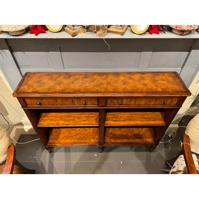 Late 20th Century Vintage Theodore Alexander Mahogany Console For Sale - Image 5 of 11