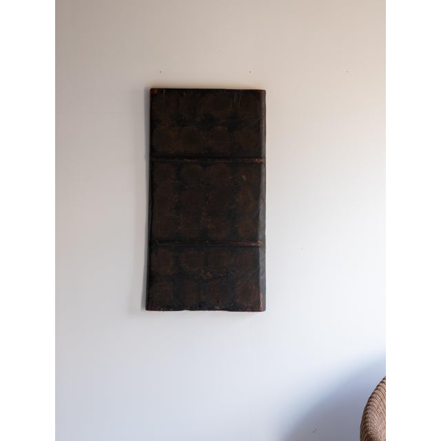 Japanese Antique Wooden Board 1860s-1900s / Abstract Art Wabisabi For Sale - Image 9 of 13