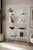 Tonin Casa “Naviglio” Italian Modern White Metal and Glass Bookcase For Sale - Image 9 of 9