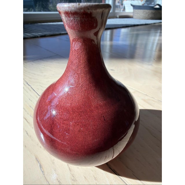 Jugtown Pottery Oxblood Vase 5" – Vernon Owens Signed & Dated 2009 For Sale - Image 4 of 10