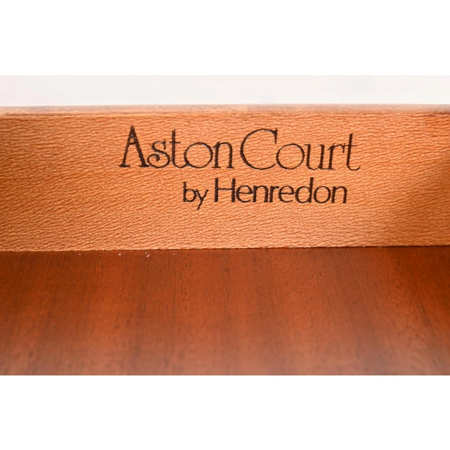 Henredon Queen Anne Carved Mahogany Breakfast Table or Game Table, Newly Refinished For Sale - Image 10 of 12