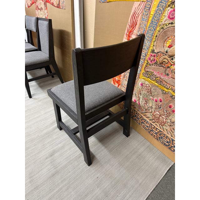 International Atelier Upholstered Seat Side Chair For Sale - Image 4 of 11