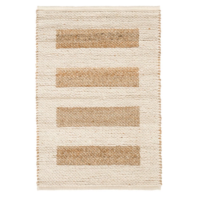 2020s Dash & Albert by Annie Selke Milo Ivory Woven Jute/Cotton Rug, 7' 6" x 9' 6" For Sale - Image 5 of 5