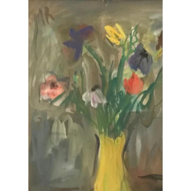 Spring Bouquet of Flowers, Artwork on Paper For Sale - Image 5 of 7