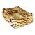 The House of Scalamandré Tigre Small Dog Bed, Gold For Sale
