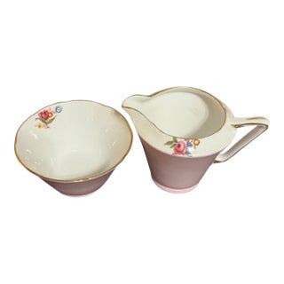 Mid 19th Century Royal Grafton Sugar and Creamer Set For Sale