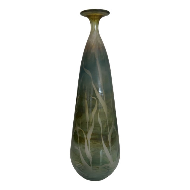 Dragonfly Studio Glass Vase by W. Schmid for Zwiesel, Germany, 1982 For Sale