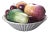 1950s Italian Ceramic Fruit Woven Bowl For Sale