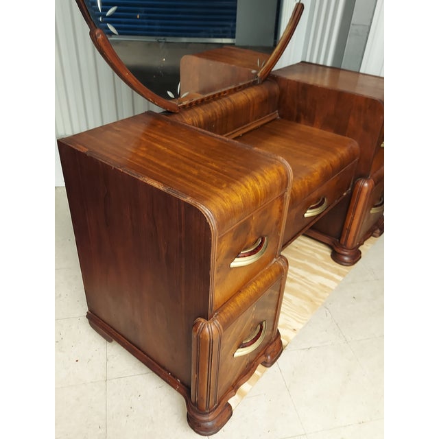 1930s Art Deco Waterfall Vanity Chairish