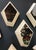 Mid-Century Modern Mid-Century Polygonal Wall Sconces With Fabric and Mirror, Italy - a Pair For Sale - Image 3 of 11