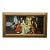 Victorian Parlor Wall Art Print on Cotton Fabric – Multicultural Gathering Scene For Sale