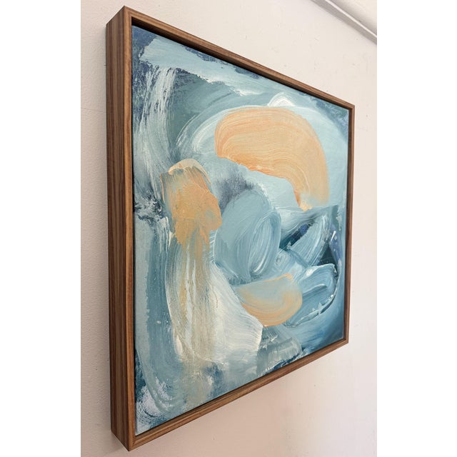 Pamela Staker Abstract Study (mist), 2023 Oil on canvas 21 x 21 in (53.34 x 53.34 cm) Framed: 22.25 x 22.25 x 2 in (56.52...